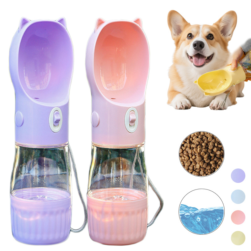 2-in-1 Portable Dog Water Bottle